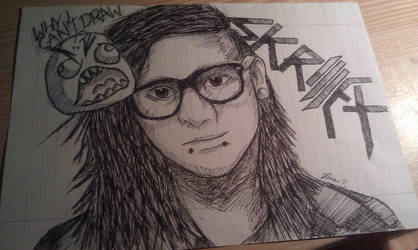 418x250 Skrillex Drawing - Skrillex Drawing