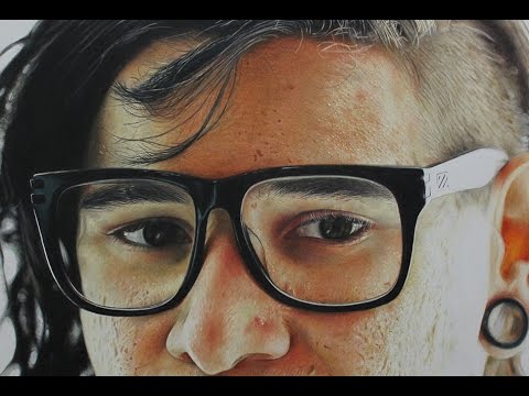 480x360 Speed Drawing Skrillex Photorealism - Skrillex Drawing