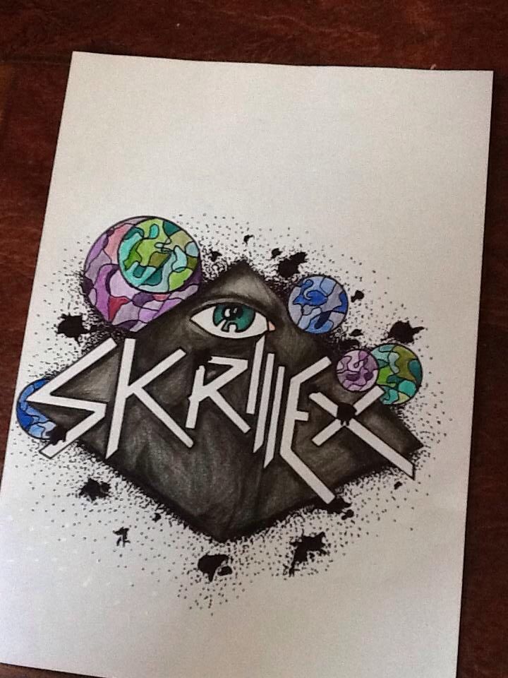 720x960 Skrillex, Logo Art Skrillex, Music, Dubstep - Skrillex Logo Drawing