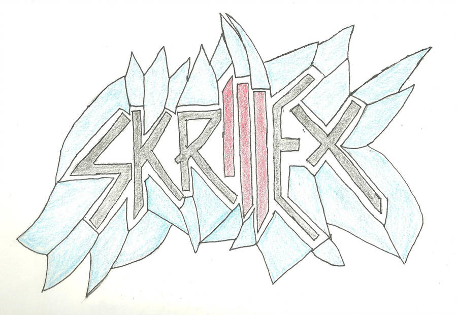 900x621 Skrillex Drawing - Skrillex Logo Drawing