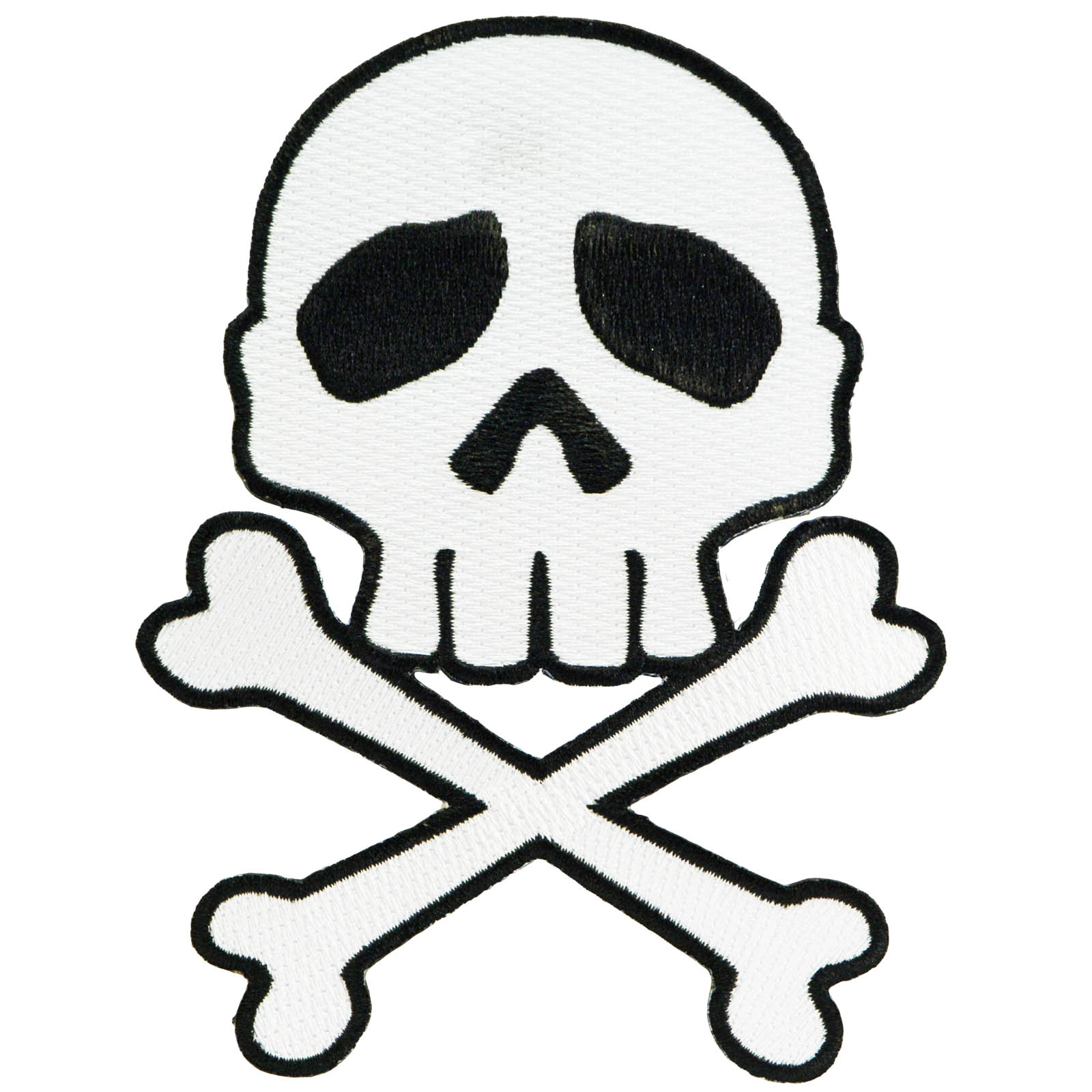 1600x1600 Kreepsville Skull Crossbones Iron On Patch Punk Rockabilly - Skull And Bones Drawing