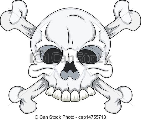 450x383 skull and crossbone drawing art of cartoon danger sign skull - Skull And Crossbones Drawing