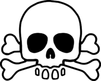 200x161 Skull And Crossbones Drawing Pictures And Cliparts, Download Free - Skull And Crossbones Drawing