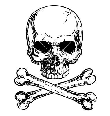 380x400 Skull And Crossbones Vector Image On Rdg Logo Idea Board Skull - Skull And Crossbones Drawing