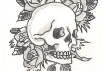 200x140 Roses Coloring Pages Printable Coloring - Skull And Rose Drawing Easy
