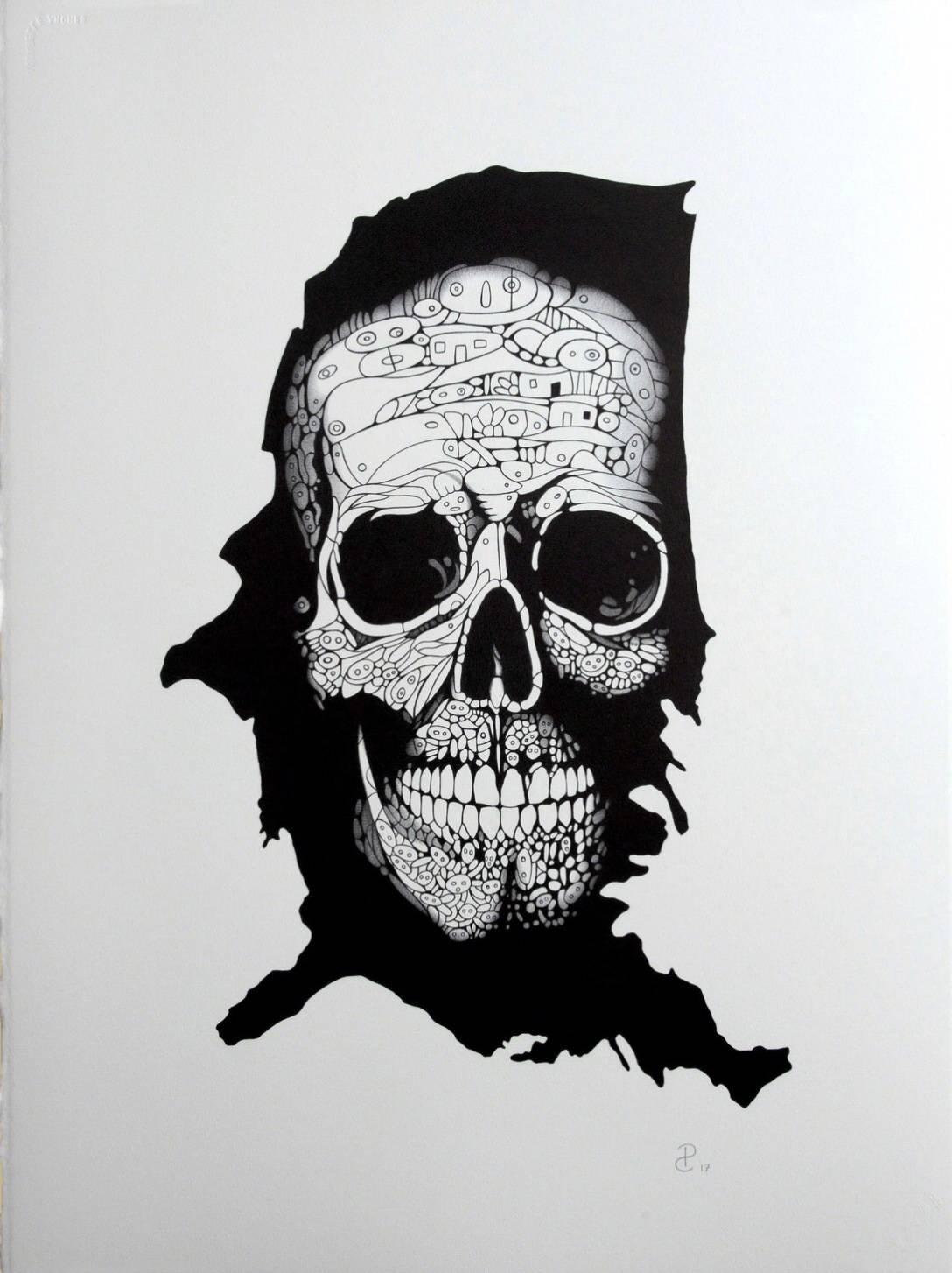 1088x1454 Pablo Caviedes - Skull Art Drawings