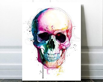 340x270 Skull Art Etsy - Skull Art Drawings