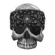 178x178 gangsta skulls designs gangster skull bandana places - Skull Bandana Drawing