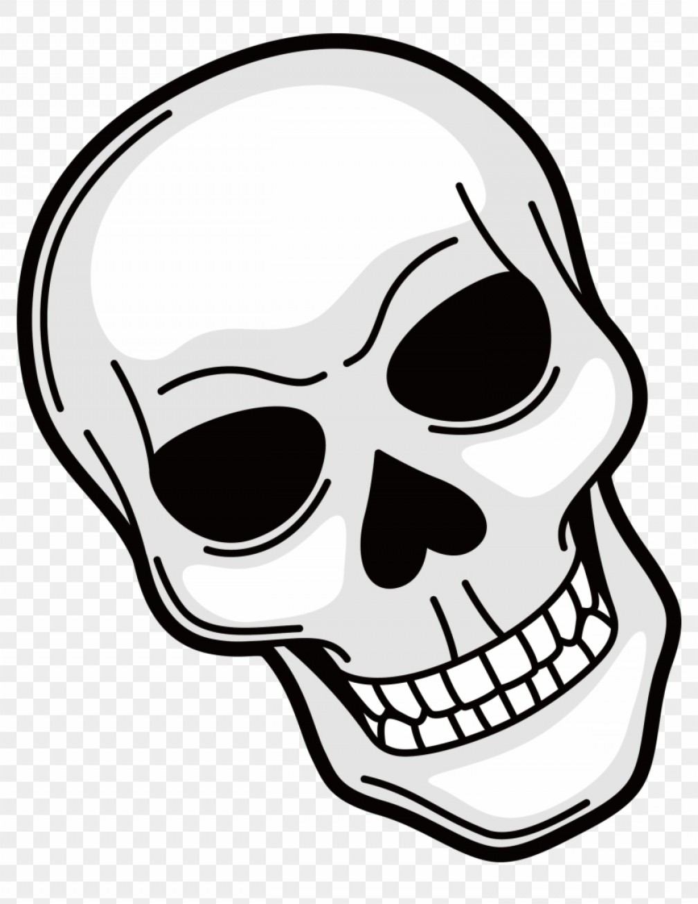 1008x1304 Miimamghskull Drawing Clip Art Skull Vector Png Soidergi - Skull Black And White Drawing