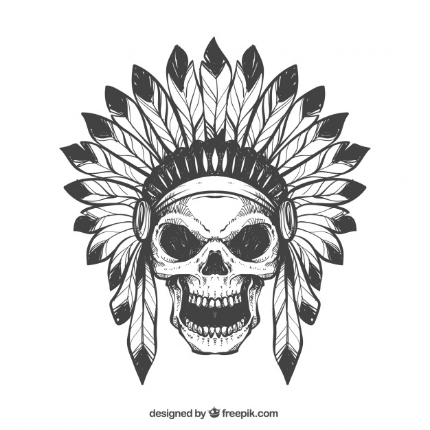 626x626 Skull Vectors, Photos And Free Download - Skull Black And White Drawing