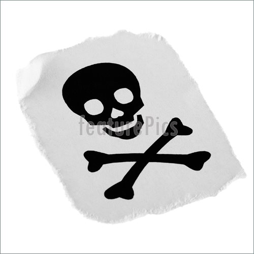500x500 Picture Of Skull And Crossbones - Skull Crossbones Drawing