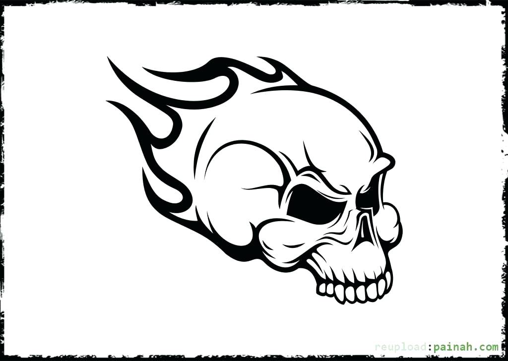 Skull Crossbones Drawing at PaintingValley.com | Explore collection of ...