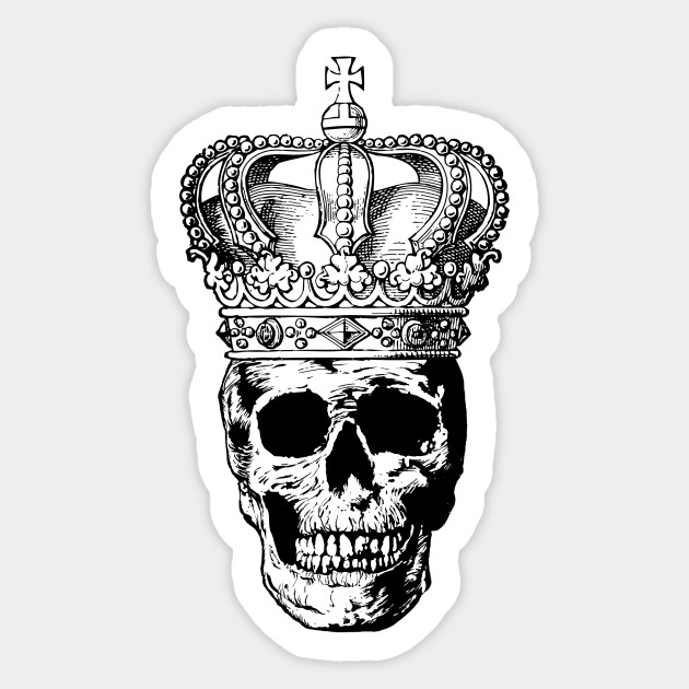 630x630 King Skull Crown - Skull Crown Drawing