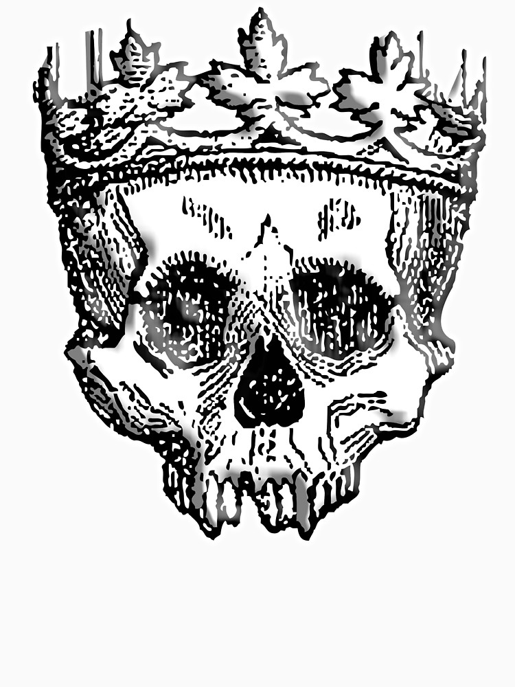 750x1000 skull king, death, king of the dead, skull, crown, on white t - Skull Crown Drawing