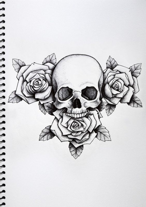 564x798 Skull Tattoo Design Drawings - Skull Design Drawing