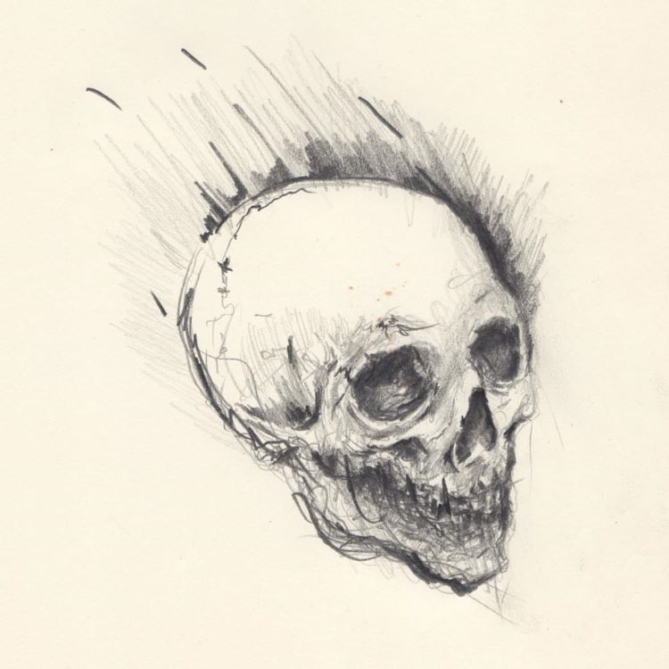 750x750 Skull Drawings Sketches For Art Inspiration - Skull Drawing