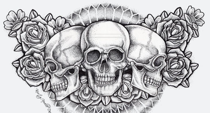 Skull Drawing Art