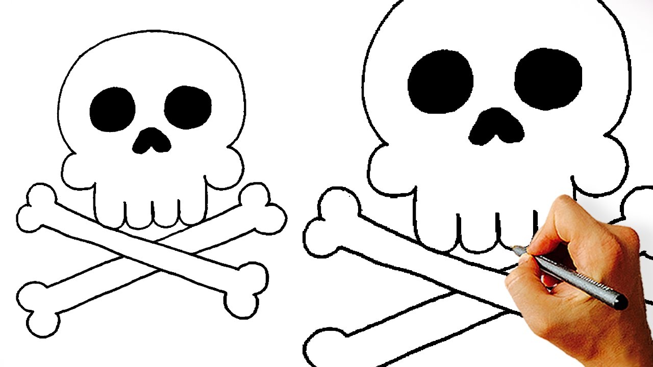 1280x720 How To Draw Cartoon Skull - Skull Drawing Cartoon