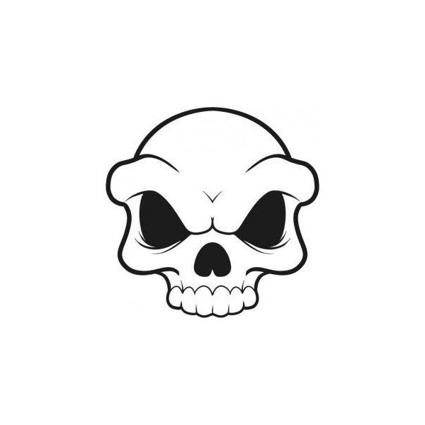 600x600 Simple Skull Drawings - Skull Drawing Cartoon