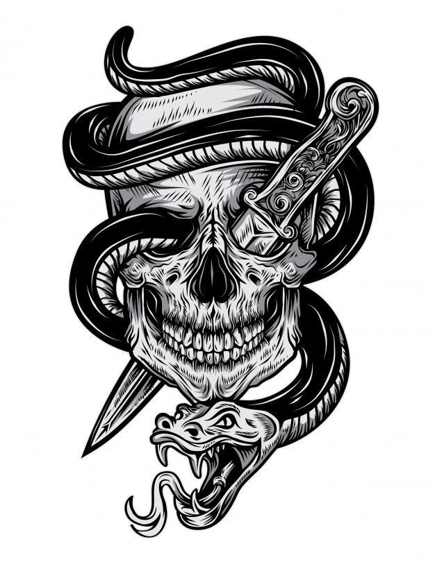 626x810 Skull Vectors, Photos And Free Download - Skull Drawing Designs