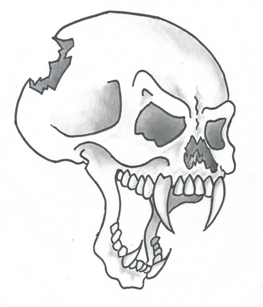 Skull Drawing Easy at Explore collection of Skull