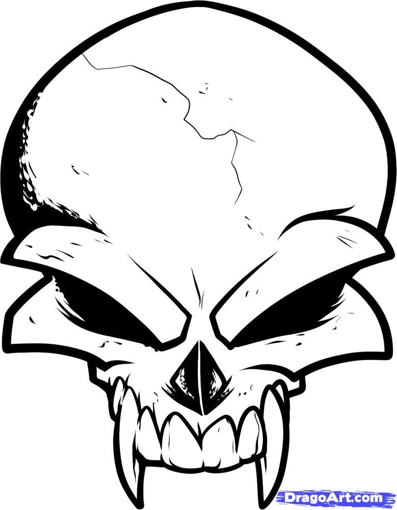 778x1000 Learn How To Draw A Skull Tattoo Design, Skull Tattoo Design - Skull Drawing Easy