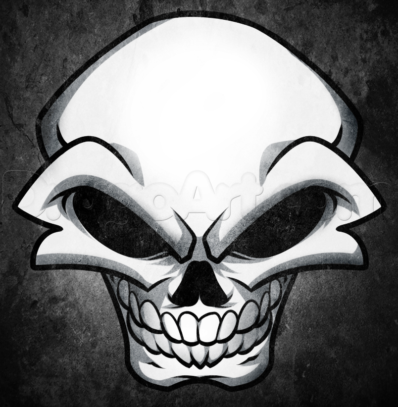 804x822 How To Draw A Skull For Beginners, Step - Skull Drawing Images