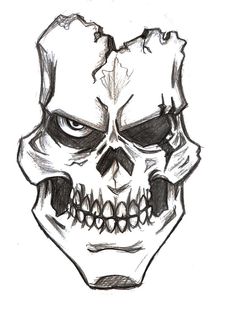 Skull Drawing Pics at PaintingValley.com | Explore collection of Skull ...