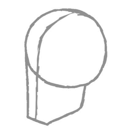 386x451 Drawing A Skull In A Few Simple Steps Drawing Art Blog - Skull Drawing Side View