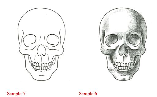 513x317 How To Draw A Skull - Skull Drawing Step By Step