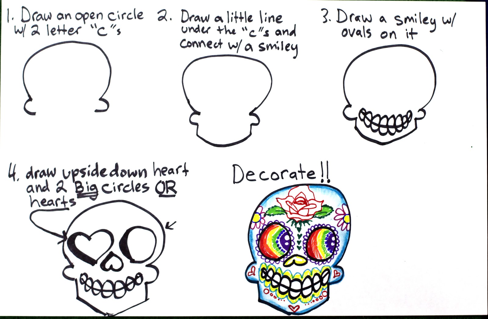 1600x1045 Smart Class Super Simple Step - Skull Drawing Step By Step