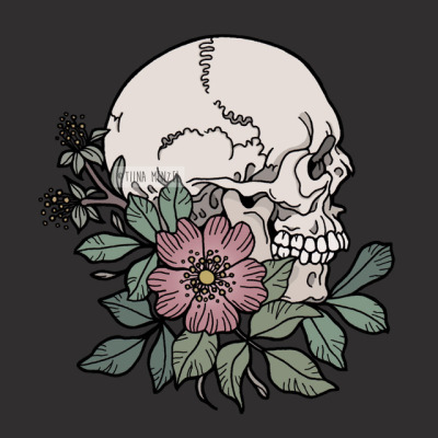 400x400 Flower Skull Tumblr - Skull Drawing Tumblr