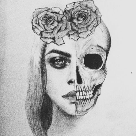 473x473 Skull Drawing Tumblr - Skull Drawing Tumblr