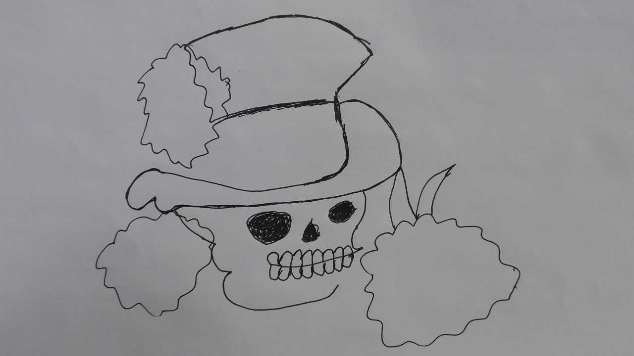 1280x720 How To Draw A Skull Step - Skull Drawing Tutorial