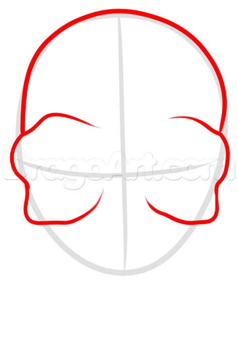 473x676 Medieval Skull Drawing Tutorial, Step - Skull Drawing Tutorial