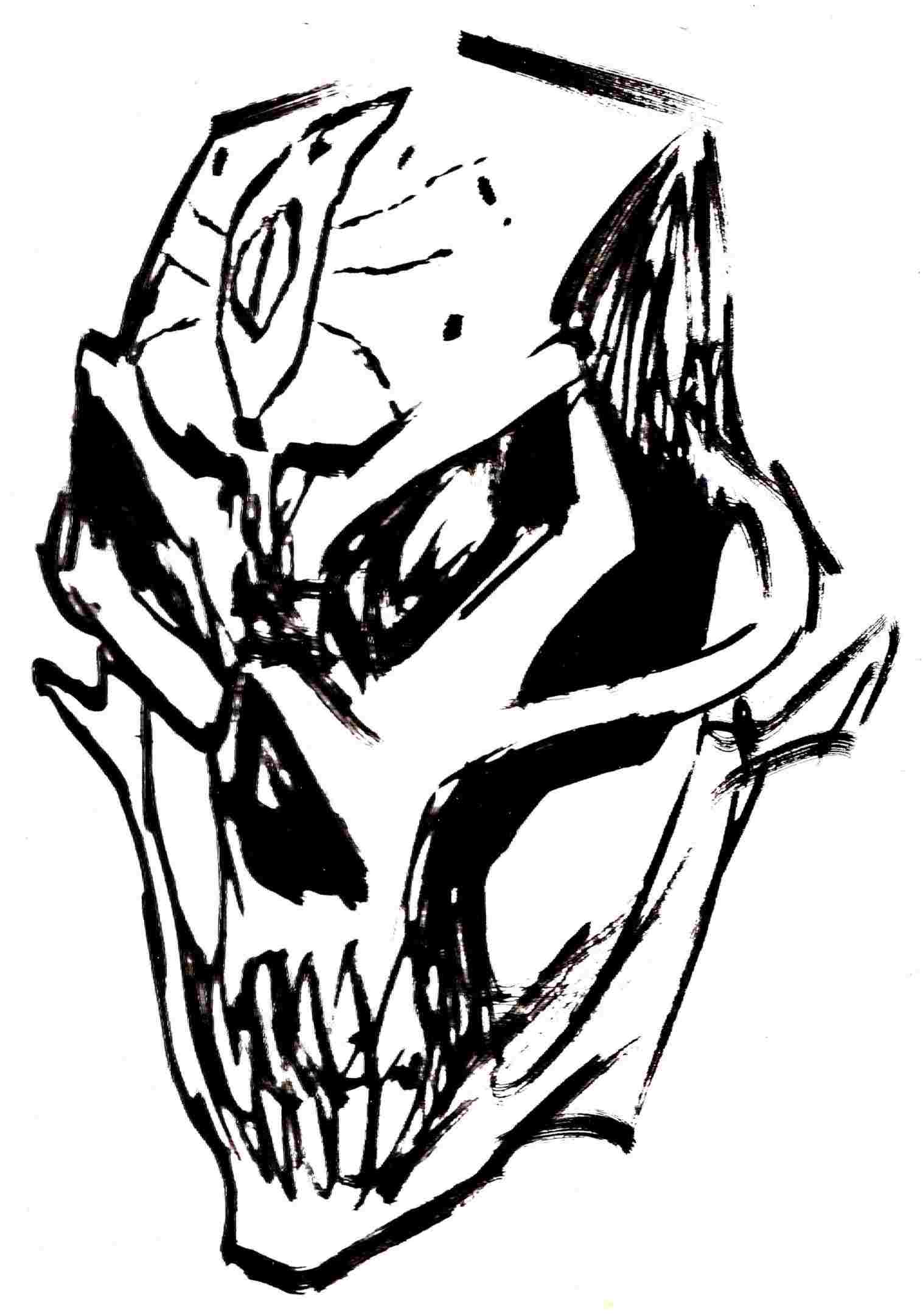 1517x2163 Sketches Pics Skull Face Drawing Art In Drawings - Skull Face Drawing