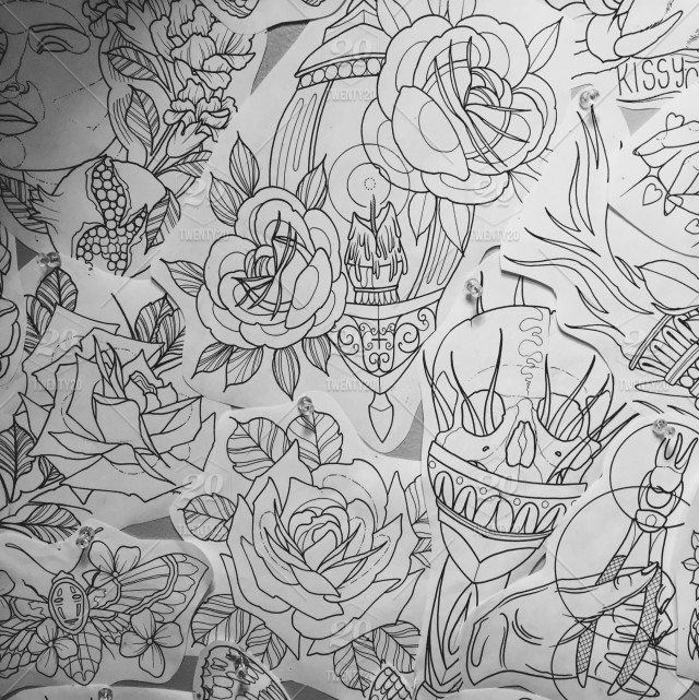 640x641 Rose, Art, Drawing, Skull, Flowers, Tattoo, Draw, Drawings - Skull Flower Drawing