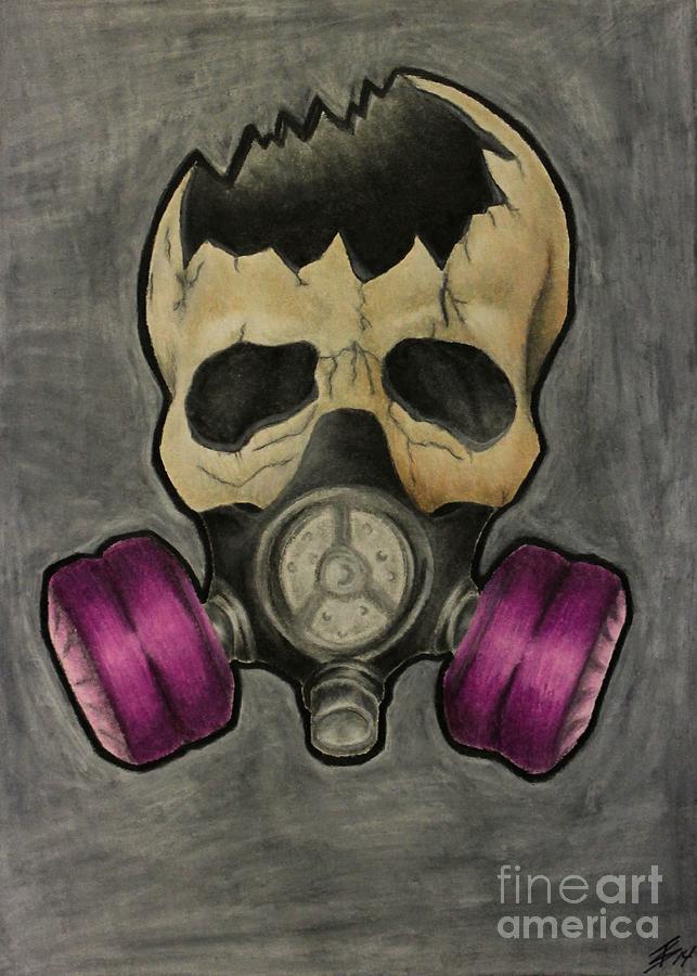 643x900 gas mask skull drawing - Skull Gas Mask Drawing