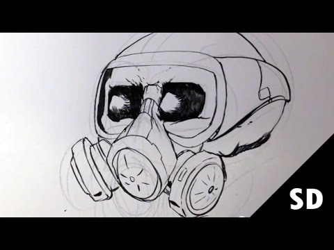 480x360 drawing a skull with gas mask - Skull Gas Mask Drawing