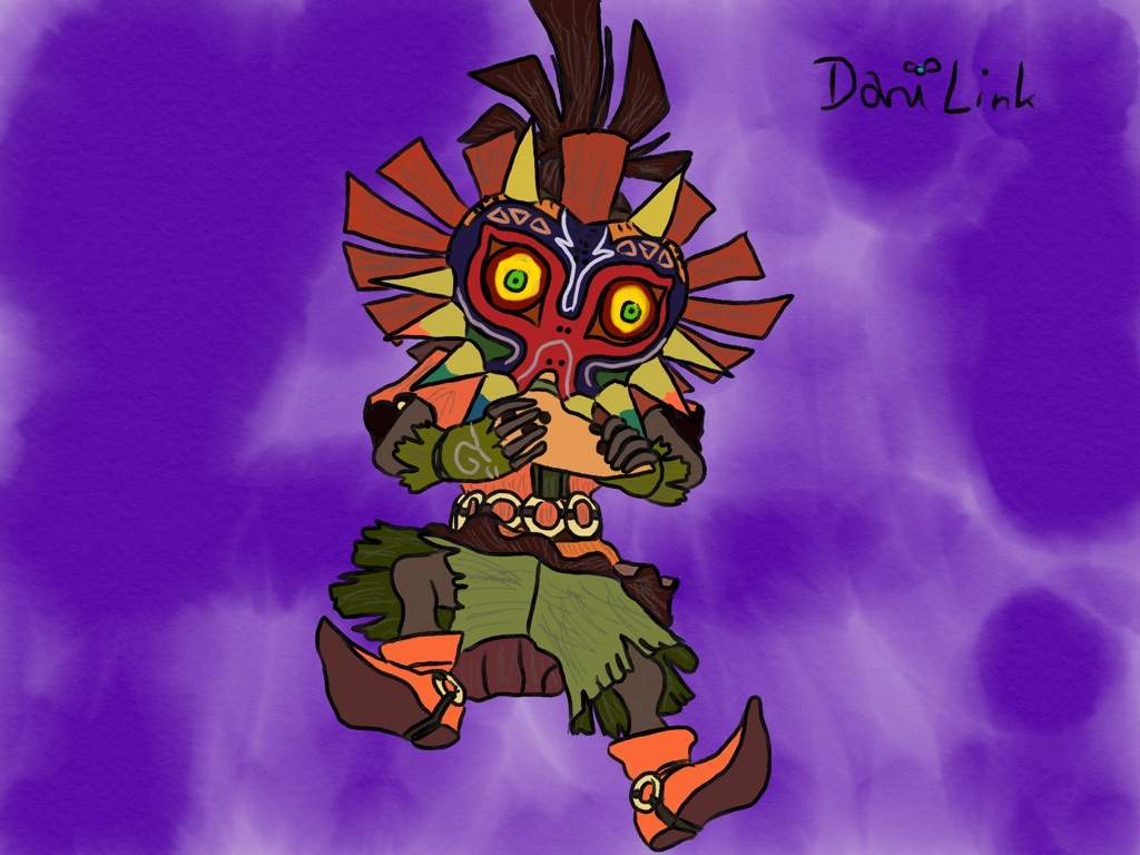 1024x768 kid zelda amino - Skull Kid Drawing