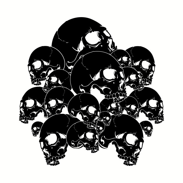 Skull Pile Drawing at PaintingValley.com | Explore collection of Skull ...