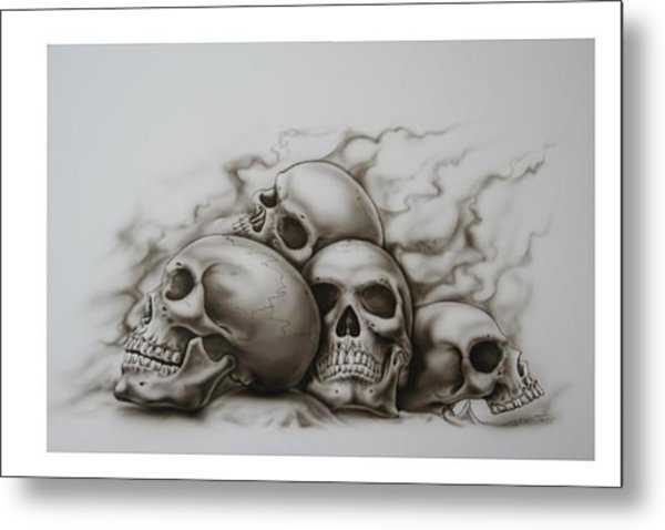 600x478 Skull Pile Painting - Skull Pile Drawing
