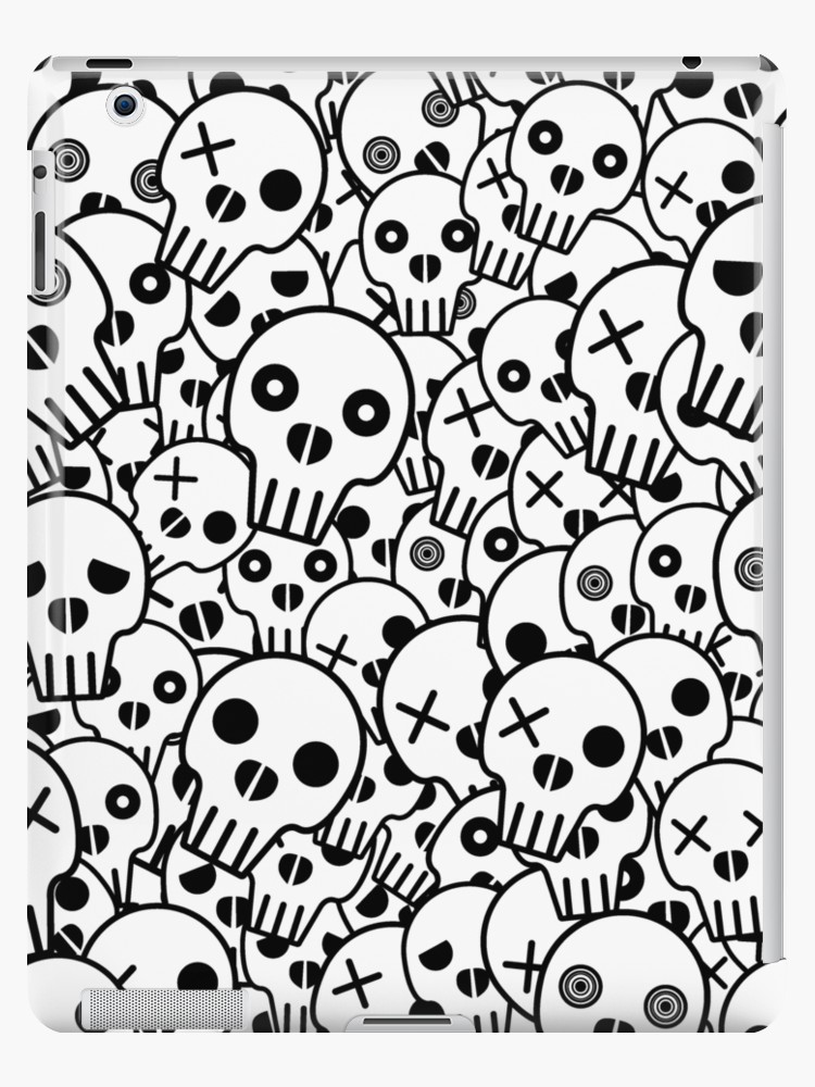 750x1000 Skull Pile Ipad Cases Skins - Skull Pile Drawing