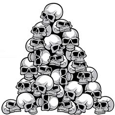 236x236 The Best Skulls Images Skull, Sugar Skull - Skull Pile Drawing