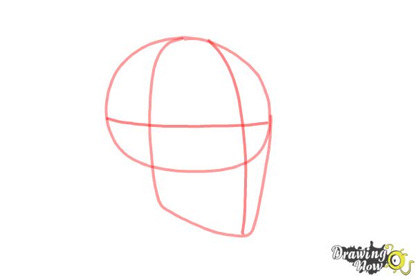600x400 How To Draw A Skull Step - Skull Profile Drawing