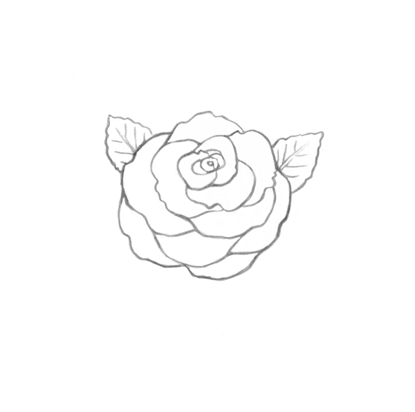 600x596 use ink liners to create a skull and roses drawing - Skull Rose Drawing