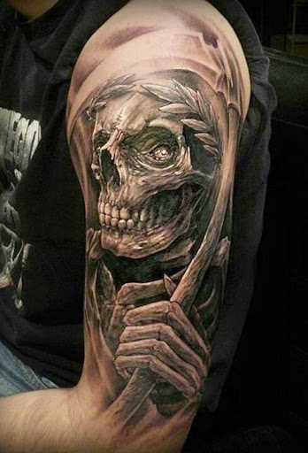 348x512 Top Best Skull Tattoos Designs And Ideas - Skull Sleeve Drawings