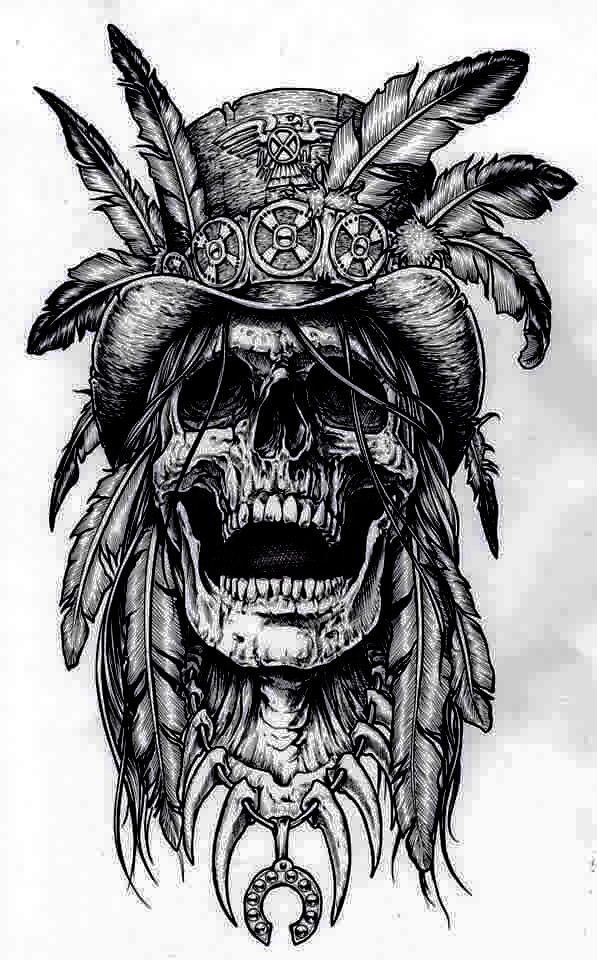 597x960 Pencil Drawing Skulls Tattoos, Tattoo Drawings, Tattoo Designs - Skull Tattoo Drawings