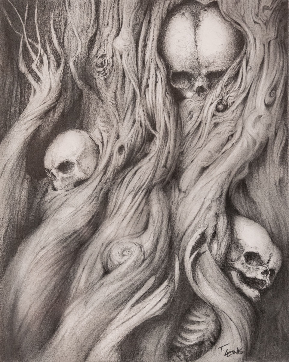 961x1200 Skull Tree, In John Davis's Travis Lewis Comic Art Gallery Room - Skull Tree Drawing