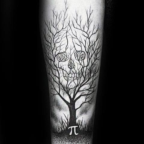 480x480 Skull Tree Tattoo Designs For Men - Skull Tree Drawing